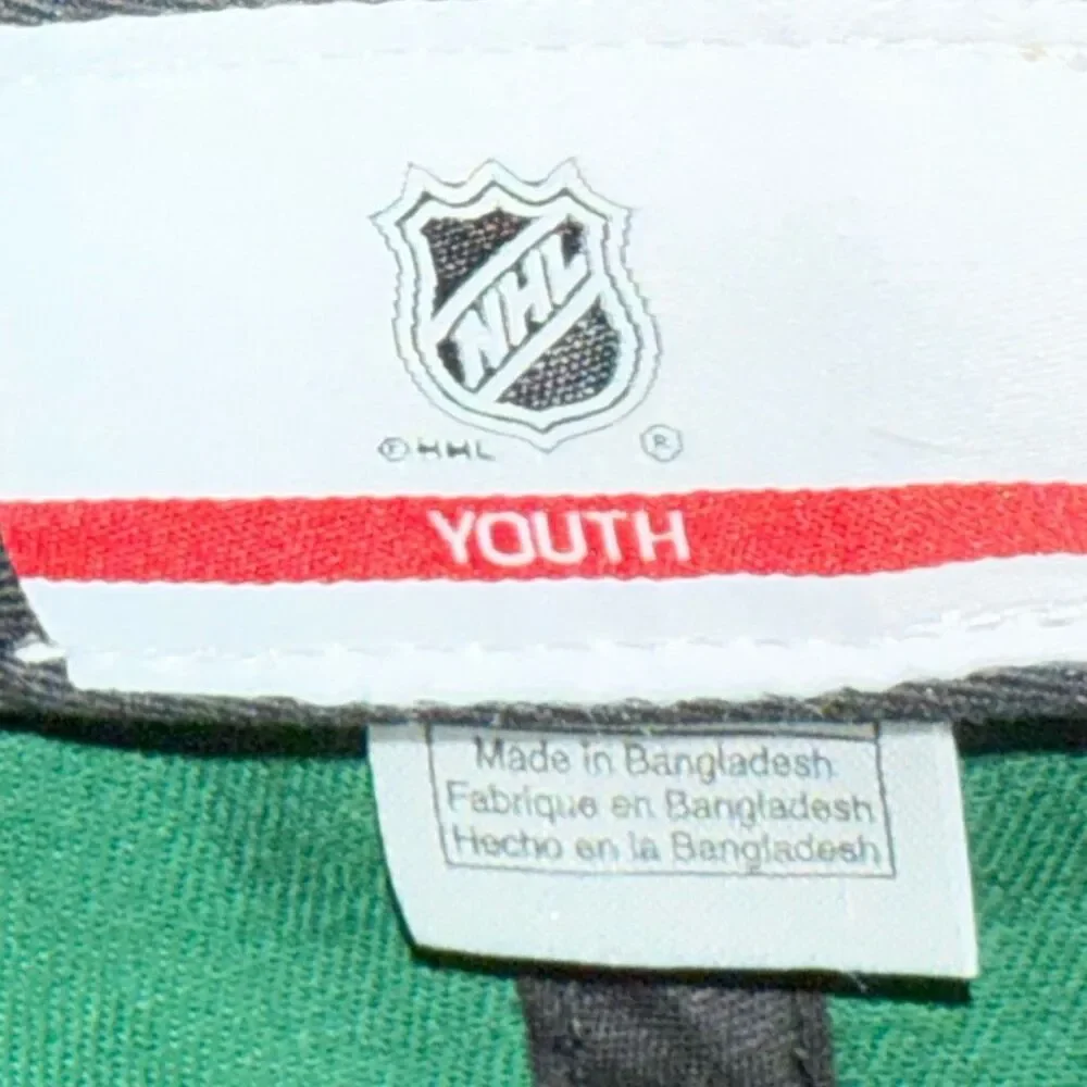 NHL Brand Youth Mn Wild Embroirdered Logo Adjustable Hat Cap Green